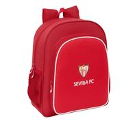 Safta Zaino scuola per bambini SEVILLA FC - adattabile al carrello, 32x12x38 cm, rosso