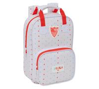 SEVILLA FC PRESCUCOLAR - Zaino per bambini, adattabile con manici, tessuto riciclabile, ideale per bambini di diverse età, confortevole e versatile, qualità e resistenza, 20 x 8 x 28 cm