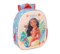 Vaiana - Zaino scolastico, design 3D, ideale per bambini di diverse età, comodo e versatile, qualità e resistenza, 27 x 10 x 33 cm