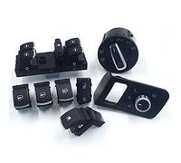 Saftey porta serbatoio carburante specchio fendinebbia faro finestra interruttore pulsante per Volkswagen VW Touran Caddy 1J4959857B 1T0959851 1T1 959 faro fendinebbia controllo (colore: set)