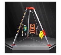SAFWELAU Treppiedi Sistema treppiede di Soccorso fognario per l'ingresso Verticale del Tunnel del pozzo, Supporto Stand Sollevamento Attrezzature(2600LBS Winch+Falling Protector)