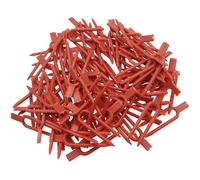 safycaby 150 clip di fissaggio in plastica per piante da giardinaggio per piante da giardino, fragole, vite per uso agricolo, rosso, 5 cm