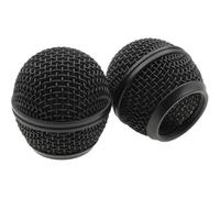 safycaby 2 testine di ricambio per microfono SM58, con spugna integrata, per microfono SM58, colore nero