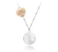 SAGA GIOIELLI® COLLANA CHIAMA ANGELI GRAVIDANZA BOLA MESSICANA CUORE FRASE EMOZIONALE AUGURI AD UNA DONNA CHE PORTA IN GREMBO UN SOGNO