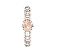 SAGA Luna Orologio da donna con cinturino a forma di luna e cristalli del Danubio, elegante orologio con movimento svizzero, cinturino regolabile e resistente all'acqua, Oro rosato, Moda