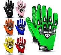SAGA SPORTS Guanti da bici per bambini per Future Champions. Guanti da motocross con massima protezione. Guanti essenziali per dirt bike e guanti bmx. La scelta per guanti da moto per bambini (verde-S