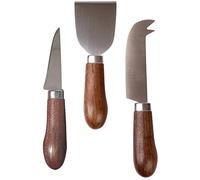 Sagaform 5018351 - Set di coltelli da formaggio, legno e acciaio INOX