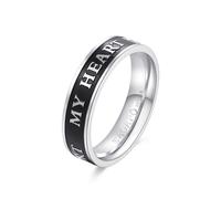 Sagapo Anello A Fascia Donna Acciaio My heart S'agapo SFV37C Misura 14