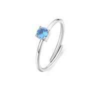 S'Agapõ Anello Donna, Anello Regolabile in Acciaio e Zirconi | Collezione Dazzly - SDZ34