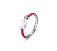S'Agapõ Anello Donna In Acciaio Con Simbolo Farfalla | Collezione Vibes - SVB66