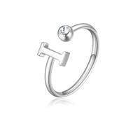 S'Agapõ Anello Donna In Acciaio Con Simbolo Lettere | Collezione Click - SCK180