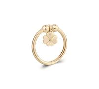 S'Agapõ Anello Donna In Acciaio Con Simbolo Quadrifoglio | Collezione Feelings - SFE38