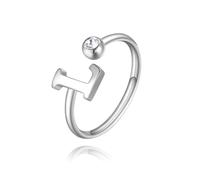 ANELLO DA DONNA IN ACCIAIO CON INIZIALE LETTERA L S'AGAPO CLICK SCK183 (2618)