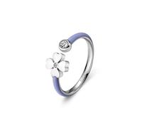 S'Agapõ Anello Donna In Acciaio Con Simbolo Quadrifoglio | Collezione Vibes - SVB67