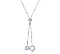 S'AGAPO AURORA COLLANA DA DONNA A Y IN ACCIAIO CON CUORE E CRISTALL SAR59 (3693)