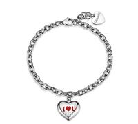 S'AGAPO BE MY ALWAYS BRACCIALE DONNA ACCIAIO CON CUORE SBM99 (3817)