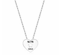 S'AGAPO BE MY ALWAYS COLLANA DONNA ACCIAIO CON CIONDOLO CUORE SBM39 (1583)