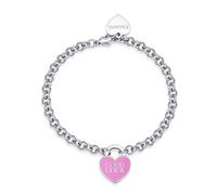 S'agapõ Bracciale Acciaio Cuore Good Luck Be My Always Sbm87 - Bracciale