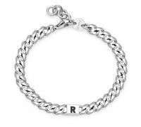 S'agapõ Bracciale Acciaio Monogramma Lettera R Smg27 - Bracciale