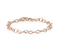 Sagapo Bracciale Acciaio Rosè Donna Catena Cuore Colore Oro rosa SHAC39 S'agapo
