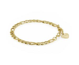 S'agapo Bracciale Catena Donna Acciaio oro Regalo per Sorella SHK14