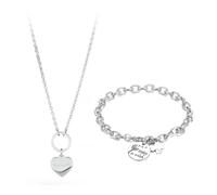 SAGAPO BRACCIALE COLLANA DONNA Acciaio Esprimi un Desiderio SHAM15 SHAC1 S'agapo