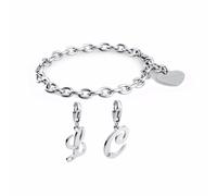 Sagapo Bracciale con 2 Lettere S'agapò SHAC2