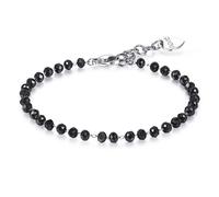 S'agapõ Bracciale Con Perline Nere Happy Shac49 - Bracciale