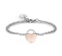 S'agapo Bracciale Cuore Anima Gemella Acciaio Regalo Donna SLM15