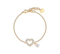 Sagapò Bracciale Cuore Donna SWN12 Acciaio Dorato Amore Ragazza Regalo S'agapo