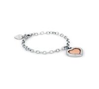 Sagapo Bracciale Cuore Girevole Love Acciaio Donna Regalo Compleanno SCN11