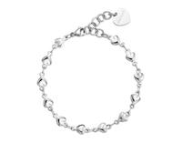 S'agapo Bracciale Cuori Acciaio Donna Regalo Amica Compleanno SHK93