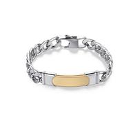 S'agapõ Bracciale Da Uomo In Acciaio Bicolore Parkour Skr13 - Bracciale