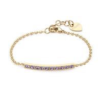 SAGAPO BRACCIALE Dazzly ORO CRISTALLI LILLA SDZ20
