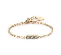 Sagapo bracciale donna acciaio a sfere piccole con zirconi bianchi e colorati