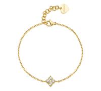 Sagapo Bracciale Donna Acciaio Dorato Cristalli Regalo Per Lei SLA12