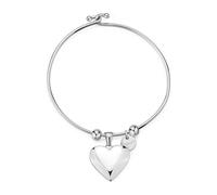 Bracciale Donna S'Agapõ Acciaio Rigido Pendente Cuore SSE23