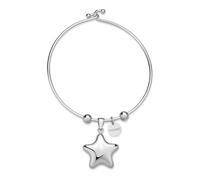 S'Agapõ Bracciale Donna, Bracciale Rigido in Acciaio con Simbolo Stella | Collezione Stellar - SSE25