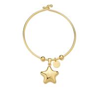 Bracciale Donna S'Agapõ Acciaio Rigido Pendente Stella Oro SSE26