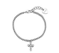 S'AGAPO ARCADIA BRACCIALE DA DONNA IN ACCIAIO CON CROCE SRD11 (3533)