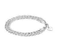 Sagapo Bracciale Donna Acciaio Catena Grumetta Intrecciata Sagapò SHK11 S'agapo