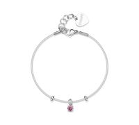 Sagapo Bracciale Donna in Acciaio con Cristallo Rosa S'agapo SJY013 Sagapò