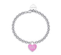S'Agapõ Bracciale Donna in Acciaio con Simbolo Cuore | Collezione Be My Always - SBM87