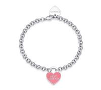 S'Agapõ Bracciale Donna in Acciaio con Simbolo Cuore | Collezione Be My Always - SBM88