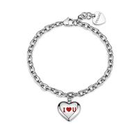 S'Agapõ Bracciale Donna in Acciaio con Simbolo Cuore | Collezione Be My Always - SBM99