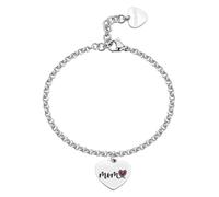 S'Agapõ Bracciale Donna in Acciaio con Simbolo Cuore | Collezione Be My Family - SBY034