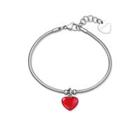 S'Agapõ Bracciale Donna in Acciaio con Simbolo Cuore | Collezione Click - SCK291
