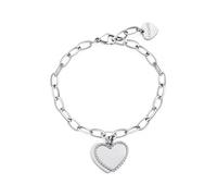 S'Agapõ Bracciale Donna in Acciaio con Simbolo Cuore | Collezione Message - SSG19