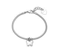S'Agapõ Bracciale Donna in Acciaio con Simbolo Farfalla | Collezione Click - SCK293