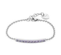 S'Agapõ Bracciale Donna in Acciaio e Cristalli | Collezione Dazzly - SDZ13